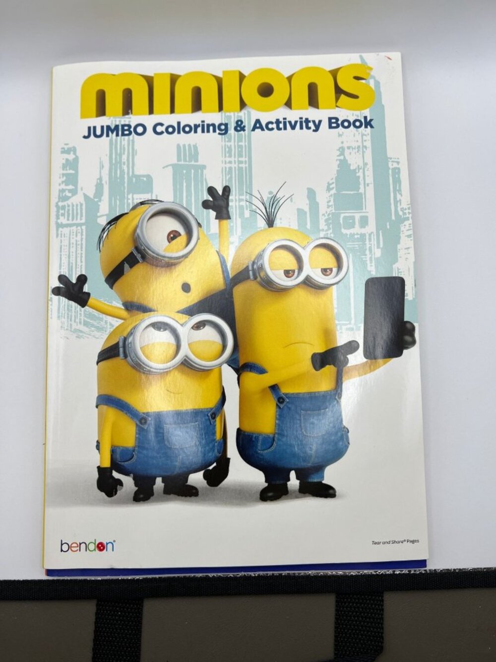 Minions Backpack Pencil Case & 2 Jumbo Coloring Books Set Kids School & Activity - Picture 2 of 5